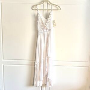 NWT Ramy Brook “Tori” high low dress Dress in white.  Size XS